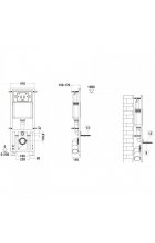 Комплект WeltWasser MARBERG 410 + GELBACH 004 GL-WT + MAR 410 SE инсталляция с унитазом и кнопкой смыва