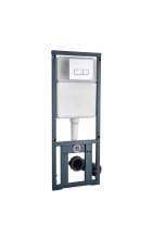 Комплект WeltWasser MARBERG 410 + GELBACH 004 MT-BL + MAR 410 SE инсталляция с унитазом и кнопкой смыва