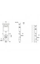 Комплект WeltWasser MARBERG 410 + ROTBACH 004 GL-WT + MAR 410 SE инсталляция с унитазом и кнопкой смыва