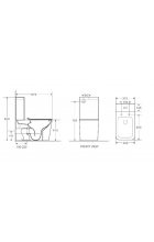 Унитаз-компакт WeltWasser WW GELBACH 001 XL MT-BL напольный