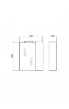 Зеркало Аква Родос Родорс 55 R