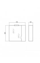 Зеркало Аква Родос Родорс 70 R