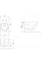 Унитаз подвесной beWash Bogen с сиденьем микролифт черный матовый