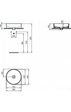 Раковина Ideal Standard Strada 45x45 T295901