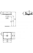 Раковина Ideal Standard Strada 40x40 T296201