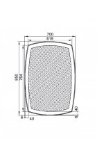 Зеркало Aquanet Тоскана 7085 LED