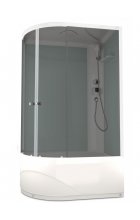 Душевая кабина DOMANI-Spa Delight 128 R high, бел. ст/тон. ст Душевая кабина DOMANI-Spa Delight 128 R high, бел. ст/тон. ст