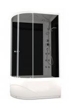 Душевая кабина DOMANI-Spa Delight 128R high,с г/м, чер.ст/тон.ст Душевая кабина DOMANI-Spa Delight 128R high,с г/м, чер.ст/тон.ст