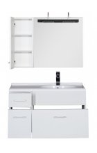 Мебель Aquanet Данте 90 L/R белый (1 навесной шкафчик)