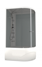Душевая кабина DOMANI-Spa Delight 128L high,с г/м бел.ст./тон.ст