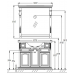 Мебель для ванной Opadiris Риспекто 105 орех антик