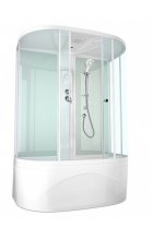 Душевая кабина DOMANI-Spa Neat high, бел. стен./прозр. стекл. Душевая кабина DOMANI-Spa Neat high, бел. стен./прозр. стекл.