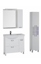Мебель для ванной Aquanet Сити 90 белая L