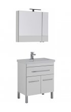 Мебель для ванной Aquanet Сиена 70 белая, 1 ящик, 2 дверцы