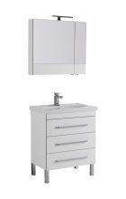 Мебель для ванной Aquanet Сиена 70 белая, 3 ящика
