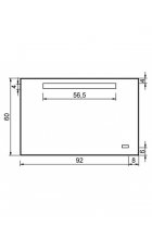 Зеркало Aquanet TH-24C 92x60