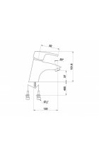 Смеситель Timo Beverly 0051F chrome для раковины