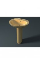 Раковина Style 6002 бежевый с пьедесталом Раковина Style 6002 бежевый с пьедесталом