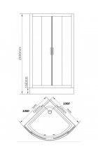 Душевой уголок BandHours Odissey с поддоном