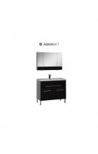 Комплект мебели Aquanet Верона 100 черный (1 ящик 2 дверцы)