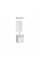 Мебель Aquanet Грейс 60 дуб сонома/белый (1 ящик, 2 дверцы)