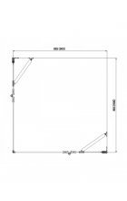 Душевой уголок Aquanet Beta Cube NWD1242 90x90 с поддоном