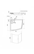 Душевой уголок Aquanet IVA NK1222 100x90 L, с поддоном