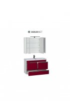 Мебель для ванной Aquanet Тиволи 100 бордо, черный