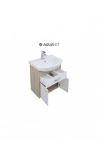 Мебель Aquanet Грейс 60 дуб сонома/белый (1 ящик, 2 дверцы)