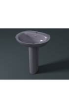 Раковина Style 6002 серая с пьедесталом