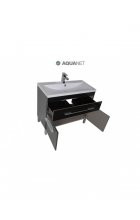 Комплект мебели Aquanet Верона 100 черный (1 ящик 2 дверцы)