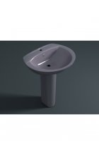 Раковина Style 6002 серая с пьедесталом