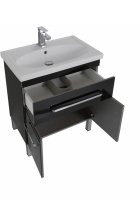 Мебель для ванной Aquanet Сиена 70 черная, 1 ящик, 2 дверцы