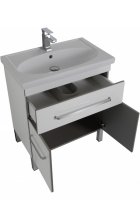 Мебель для ванной Aquanet Сиена 70 белая, 1 ящик, 2 дверцы