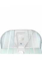 Душевая кабина DOMANI-Spa Neat high, с г/м, бел. стен./мат. стек