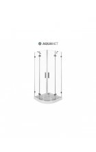 Душевой уголок Aquanet Beta NWD2242 90x90 без поддона