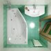 Акриловая ванна Triton Скарлет L/R асимметричная