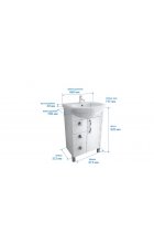 Тумба Triton Кристи 65 с раковиной