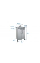 Тумба Triton Диана 50 с раковиной распашная