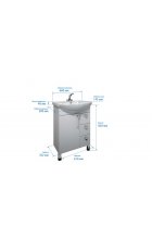Тумба Triton Диана 65 с раковиной 