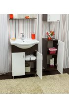 Мебель для ванной Sanflor Мокко 60 венге/белый