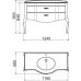 Мебель для ванной Timo Ellen plus 120 M-V bianco