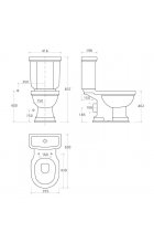 Унитаз Creavit Klasik KL310.00100 напольный