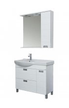 Мебель для ванной Aquanet Сити 90 белая L