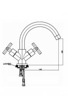 Смеситель для раковины GPD NINO DLB05