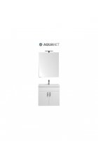 Мебель для ванной Aquanet Рондо 70 белый (2 дверцы) Мебель для ванной Aquanet Рондо 70 белый (2 дверцы)