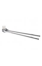 Держатель полотенец двойной Wasserkraft Leine K-5031WHITE