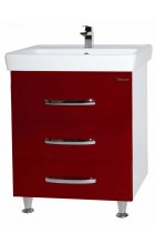 Рокко-60 тумба с 3 ящ. красная Н (ТИГОДА)