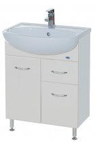 Уют-60 тумба с 1 ящ. белая Н