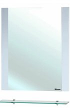 Рокко-80 зеркало с полкой белое